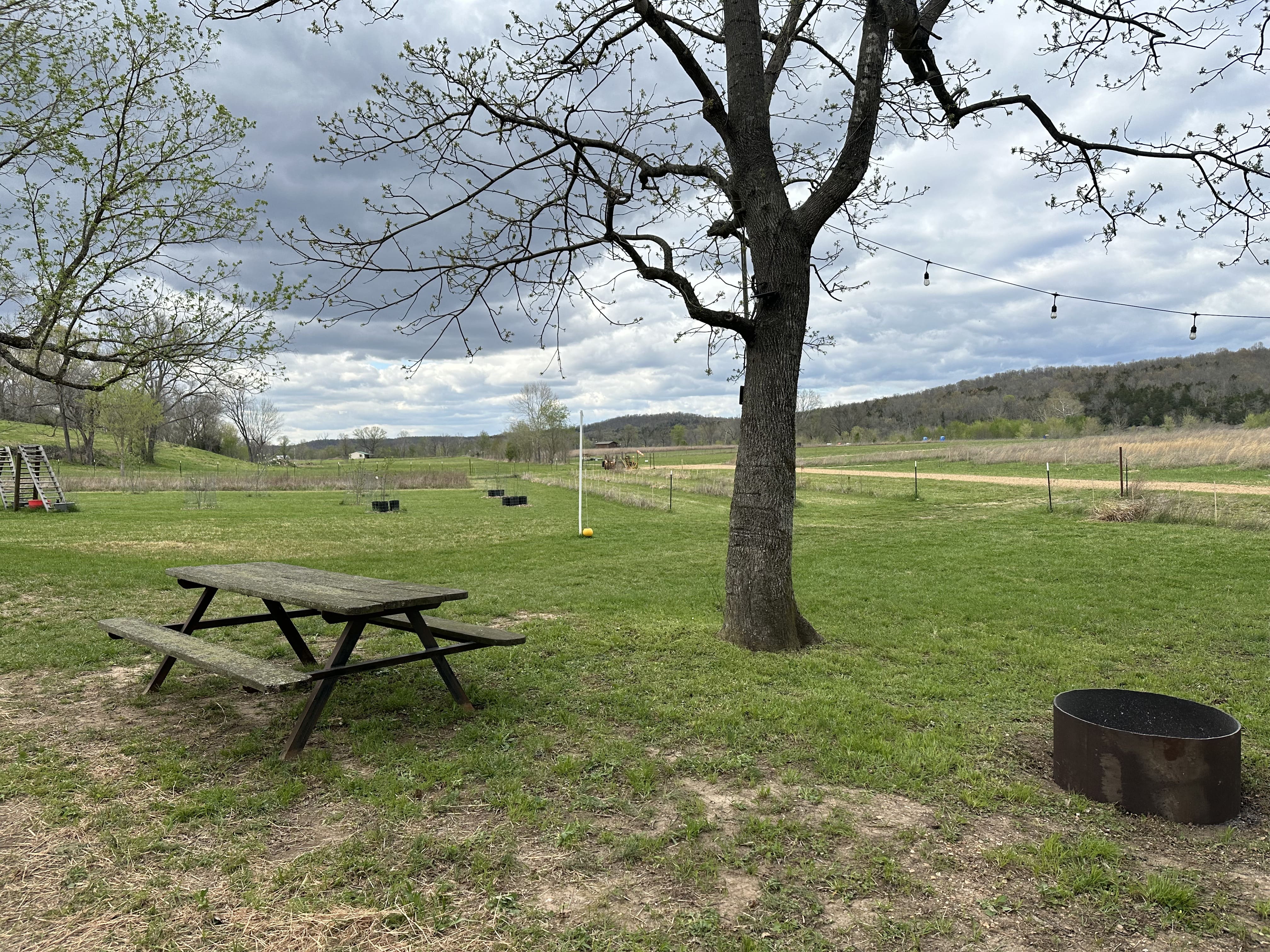 Spring River riverfront camping spot